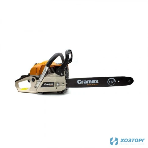 Пила бензиновая цепная GRAMEX CS-1629 2,2кВт/2,9л.с,шина16"/40см 0,325,1,3мм-64зв (1/2) Уценка 50