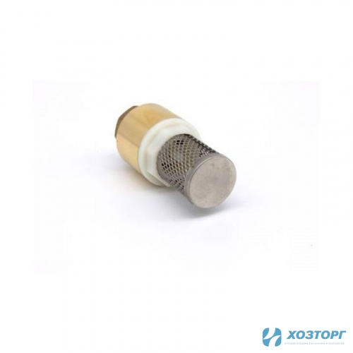 Обратный клапан латунь   1/2" с пластиковым штоком с сеточкой DORON (25/250) Уценка 99