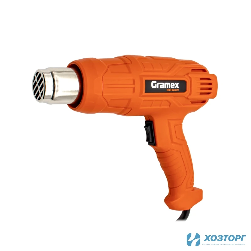 Фен строительный Gramex HHG-2000 (2кВт,300-500л/мин,350-600град) (1/10) Уценка 35